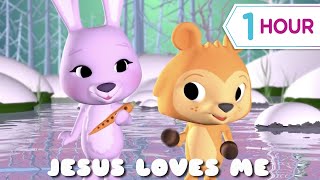 Jesus Loves Me  more Kids videos 1 hour [upl. by Amekahs]