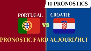 PRONOSTIC FOOT  Mes 10 pronostic football aujourdhuiLeague des NationsPortugal vs Croatie [upl. by Nnaik]