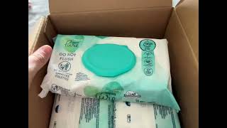 Pampers Aqua Pure Sensitive Baby Wipes babywipes diapers wipes [upl. by Esbenshade250]