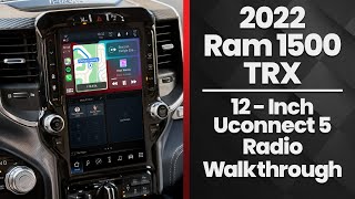 Uconnect 5 12quot Walkthrough  2022 Ram 1500 TRX  Infotainmentcom [upl. by Thorley]