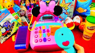 Minnie Mouse Bowtique Electronic Cash Register Mickey Mouse Clubhouse Disney Junior Toys FluffyJet [upl. by Robbin]