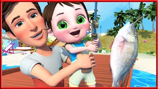 New 🛑 12345 Once I Caught a Fish Alive  Nursery Rhymes amp Kids Songs  nurseryrhymes fish fishing [upl. by Narmak]