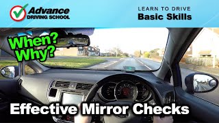 Effective Mirror Checks  Learn to drive Basic skills [upl. by Henriques328]