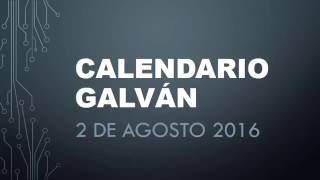 Calendario Galvan Santoral 2 de Agosto 2016 [upl. by Spenser]