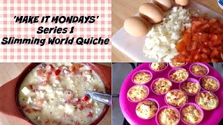 Slimming World Recipes Syn Free  Crustless Quiche [upl. by Cissej]