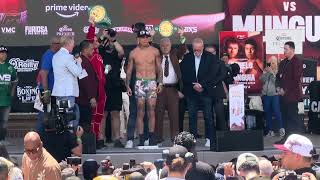 Mario Barrios vs Fabian Maidana WeighIn [upl. by Donnamarie]