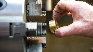 Adam Savage Machines a Brass Bottle Cap [upl. by Stedmann]