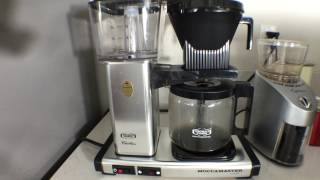 Using the Technivorm Moccamaster Coffee Machine [upl. by Nirrat]