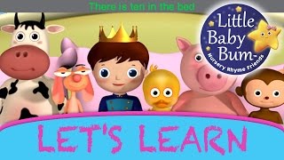 Learn with Little Baby Bum  Ten In The Bed  Nursery Rhymes for Babies  Songs for Kids [upl. by Novello]