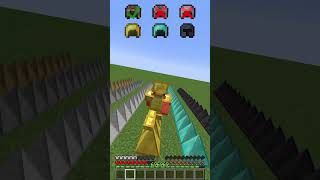 Armor Test vs Spike Challenge shorts meme minecraft [upl. by Onileba]