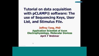 Sequencing Keys User List and Stimulus File in Clampex and preconditioning noisy recording in Cla [upl. by Lichter529]