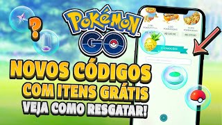 DICA Novos CÓDIGOS COM ITENS Grátis no Pokémon GO Saiba tudo [upl. by Nylatsirhc]