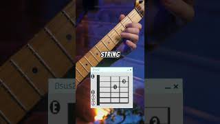 Super Easy Guitar Chord Dsus2 guitar guitarlesson guitartutorial guitarchords [upl. by Reagen]