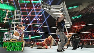 Nikki Cross turns a ladder into a lethal weapon WWE Money in the Bank 2019 [upl. by Naivatco661]