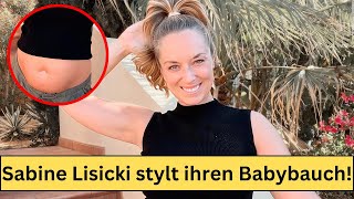 😱😱🤩Sabine Lisicki präsentiert ihren Babybauch so stilvoll [upl. by Dnomsad]