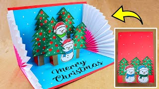 🎄Como hacer una tarjeta POP UP para NAVIDAD muy FÁCIL 💖 Christmas Card [upl. by Ludovika311]