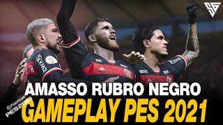 FLAFLU TERMINA COM VITORIA RUBRO NEGRA NO MARACA  GAMEPLAY PES 2021  60 FPS  SADAN GAMER  PC [upl. by Nena]