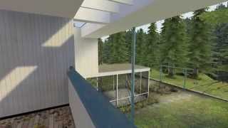 Gropius House Realtime Architectural Walkthrough in Source Engine [upl. by Xylia]