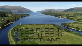 4K Drone Video Gairlochy amp Loch Lochy Highlands Scotland Aug 2020 [upl. by Oel]