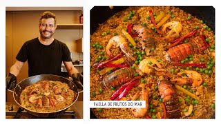 A MELHOR PAELLA DE FRUTOS DO MAR  Panela do Quintella [upl. by Tomkins]