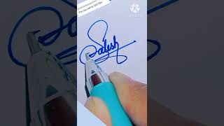 Satish Signature satish name signature satish naam ka signature satish ytshorts calligraphy [upl. by Los]