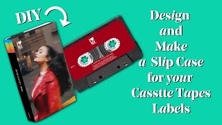 DIY design and make a cassette slip case with labels templates included [upl. by Stefano131]