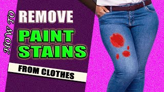 how to remove enamel paint stains from clothes [upl. by Atnauqahs]