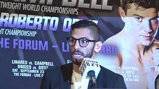 Impressive Jorge Linares Final Words To Campbell In 3 Languages EsNews Boxing [upl. by Elbertine]