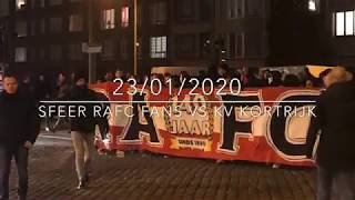 23012020 Sfeer RAFC fans vs KV Kortrijk [upl. by Nalad]