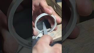 Creating a mirrorfinish silver bracelet silverbangles silverbracelets sliverjewelry [upl. by Obara]