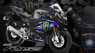 NEW YAMAHA R15M MONSTER ENERGY 2024 HARGA SETARA 2 AEROX 155 🙃 [upl. by Mandle]