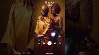 Davido  Assurance Lyrics lyricstrybe afrobeats chivido24 [upl. by Annehsat]