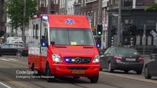 Emergency Ambulances  Amsterdam X3 [upl. by Llertniuq]