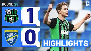 SASSUOLOFROSINONE 10  HIGHLIGHTS  Thorstvedt secures massive win for Sassuolo  Serie A 202324 [upl. by Morey]