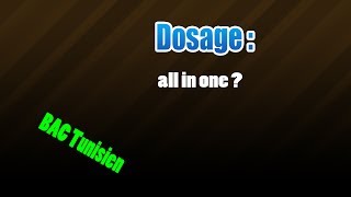 dosage all in one [upl. by Chipman822]