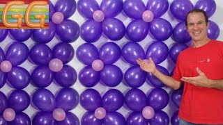 como hacer una pared de globos  decoracion con globos  decoracion de cumpleaños [upl. by Jordanson]