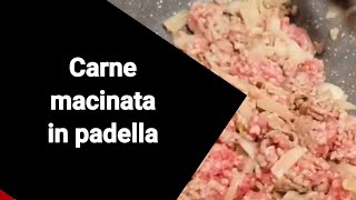 Carne macinata in padella [upl. by Esinwahs]