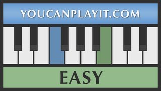 Puccini  Madama Butterfly  Un bel di vedremo Easy Piano Tutorial [upl. by Ynneb]