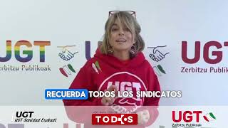 🎤 Gracias a UGT tenemos una ley para reducir la temporalidad en Osakidetza s al 8 [upl. by Yenots]