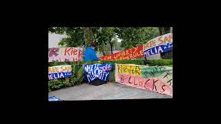 BOLLOCKS CAMPAIGN INTERVIEWS A MAN AT CLYDEBANK CANAL BANNER PARADE 20241524 [upl. by Aleck427]