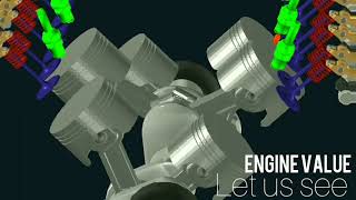 V6 ENGINE ANIMATION [upl. by Wernsman]