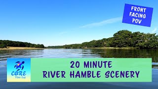 Rowing Machine scenery 4K  20 Minute FPOV River Hamble [upl. by Jeni]