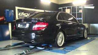 Reprogrammation Moteur Mercedes C 320 cdi 224cv  277cv Dyno Digiservices Paris [upl. by Maxim]