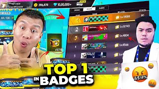 Finally Top 1 in Badges 😱 Unboxing 10000 Booyah Pass Boxes  Tonde Gamer [upl. by Ecnadnak438]