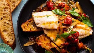 Acqua Pazza  Italian Poached Fish [upl. by Macintyre657]