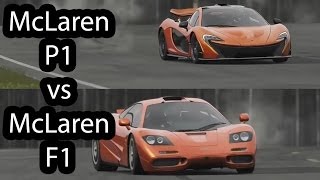 McLaren P1 vs McLaren F1 Top Gear [upl. by Ondine]