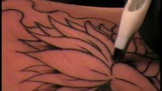 Shading Techniques for a Color Tattoo [upl. by Drhcir]