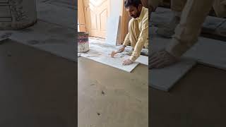 How to install marble tiles in pakistan 12quot24quot last room House construction 2024  amir ali tile [upl. by Tilly519]