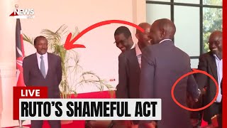 Video shows awkward Interaction between Ruto and Kalonzo at State House  News54 [upl. by Grefer]