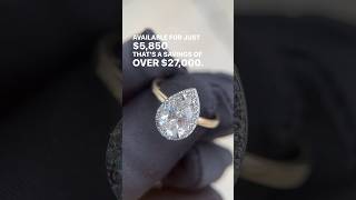 2ct PearShaped Diamond Ring Transformation  LabCreated vs Natural Diamonds [upl. by Namajneb]